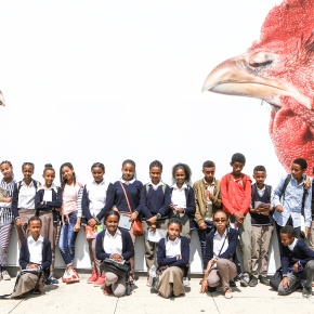Educational tours to ILRI poultry research facility inspire young students in Ethiopia